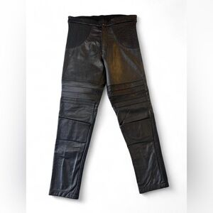 Men’s Skingraft Black Leather Motorcycle Pants